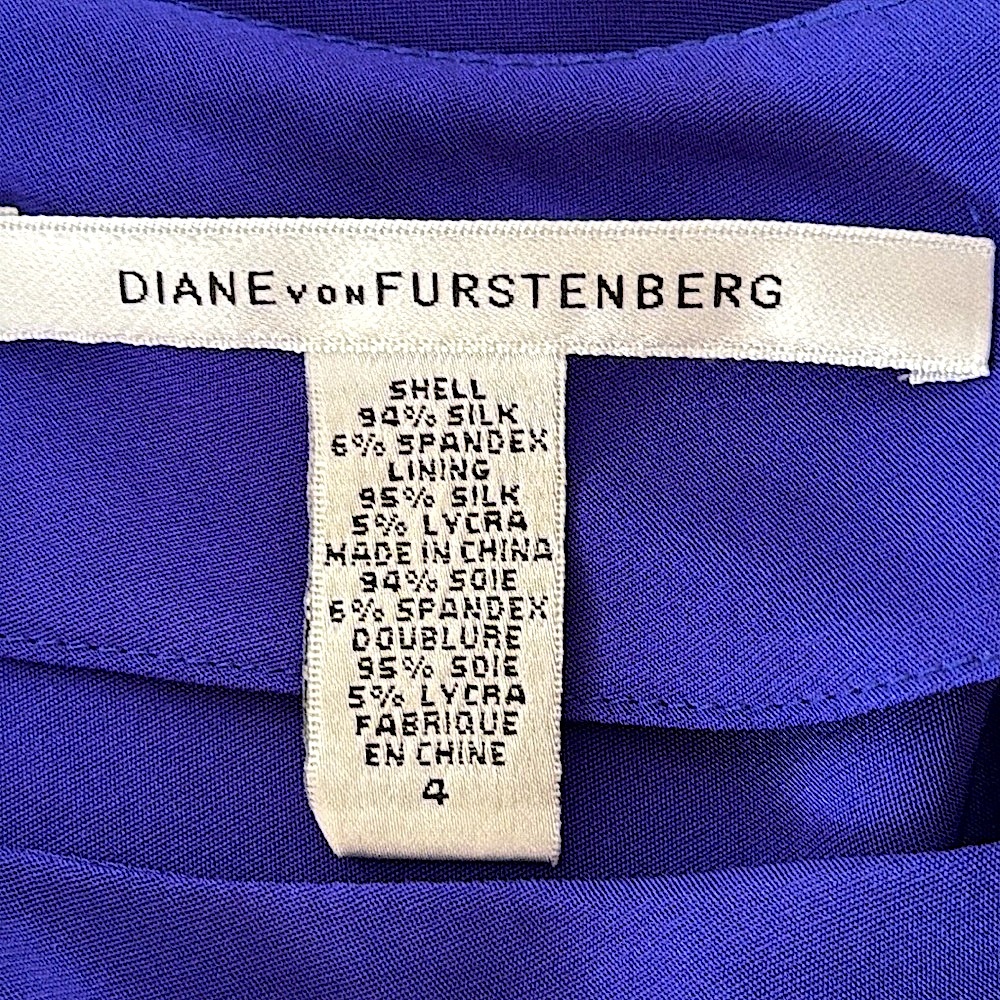 NWOT!! Diane Von Furstenberg One Shoulder Cocktail Dress!!!! - Picture 6 of 6